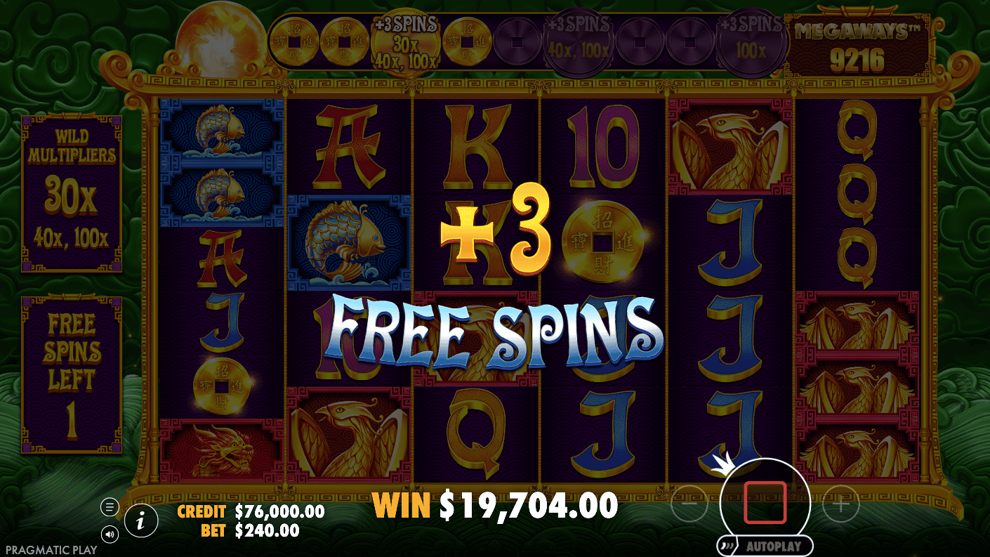 5 Lions Megaways 2 Free Spins selection screen