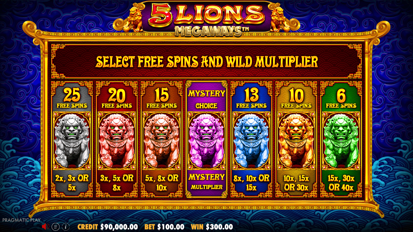 5 Lions Megaways Demo – Play Slot Online (FREE) + Bonus