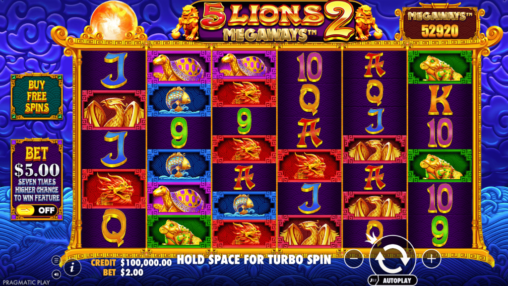 5 Lions Megaways 2 by Pragmatic Play Slot — Play Now & Free Demo