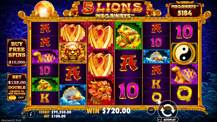 5 Lions Megaways 1 & 2 — Slot Review, Free Demo & RTP 96.5%