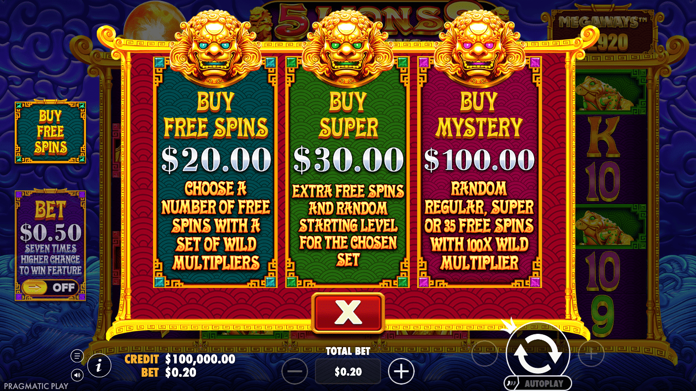 Free spins screenshot